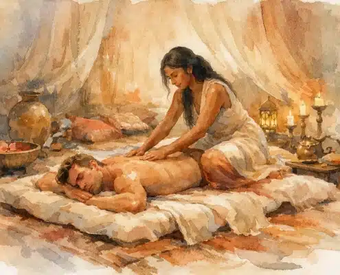 Massage cachemirien pour homme : le vrai cadre